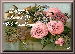 BettyP's Award Of Web Excellence