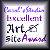 Carol's Studio Excellent Art Site Award