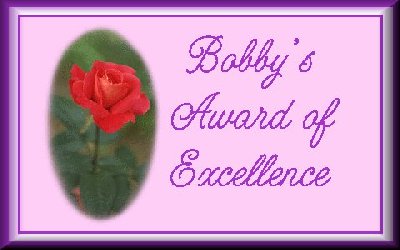Bobby's Award of Excellence