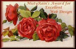 MistyRain's Award for Excellent WebDesign