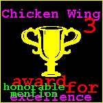Chicken Wing 3 Award for Excellence