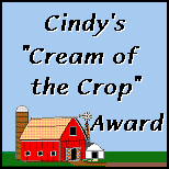Cind's Cream of the Crop Award