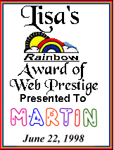 Lisa's Rainbow Award of Web Prestige