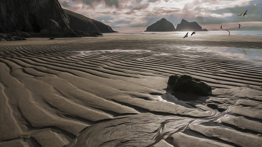 Holywell_Bay_Sand_Marks_1