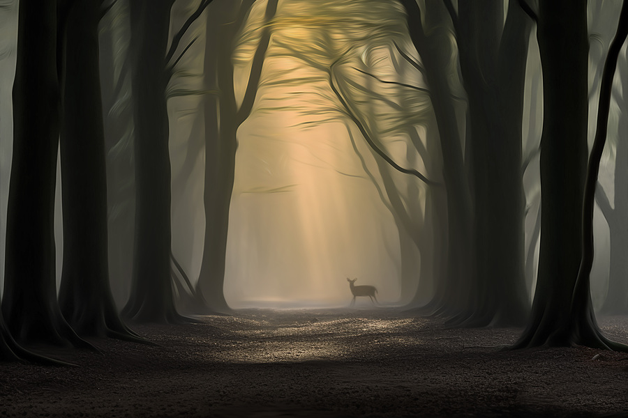 Deer_At_Dawn_II