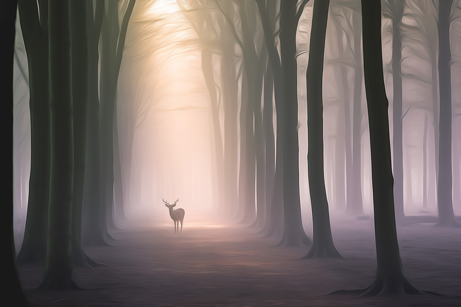 Deer_At_Dawn_III