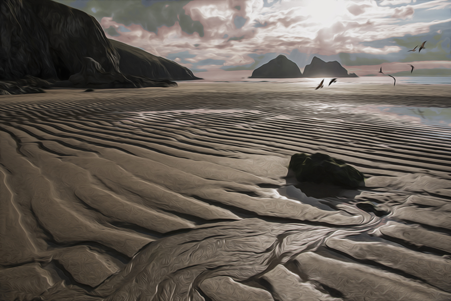 Holywell_Bay_Sand_Marks_1